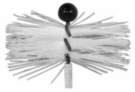 Erizos (cepillo deshollinador) PVC cilíndrico con rosca 12 x 175
